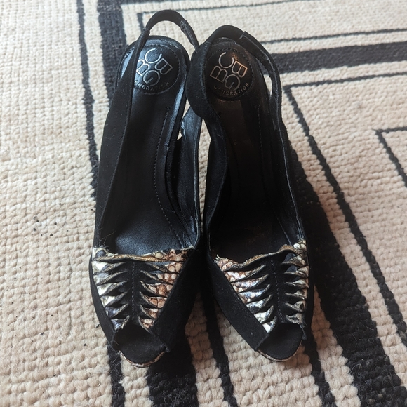 Snakeskin black heel - Picture 2 of 7